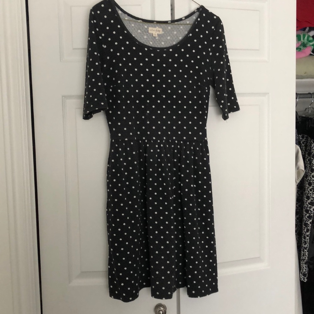 polka dot comfy dress with pockets!
